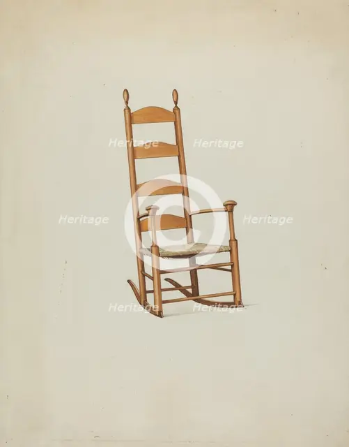 Shaker Mushroom Rocker, c. 1936. Creator: Ray Holden.