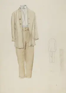 Shaker Man's Costume, 1935/1942. Creator: Helen E. Gilman