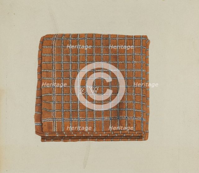 Shaker Man's Handkerchief, c. 1936. Creator: George Constantine;Constantine, George.