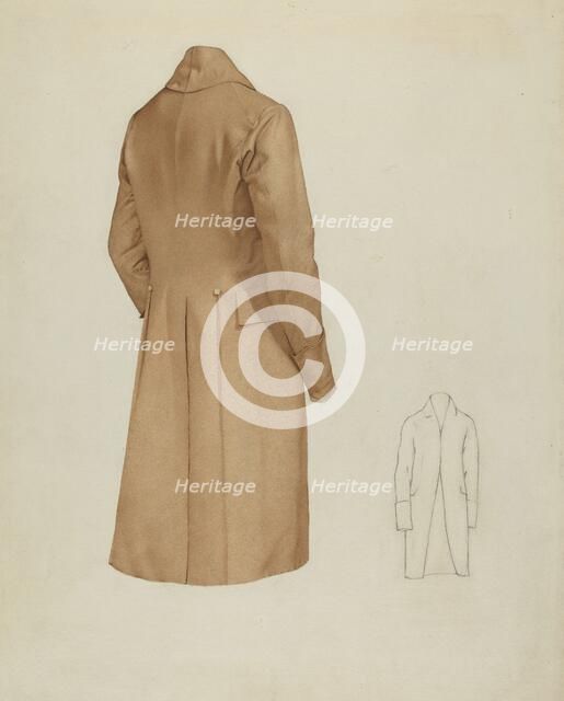 Shaker Man's Coat, c. 1936. Creator: Joseph Goldberg.