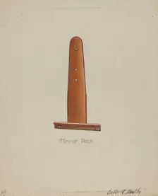 Shaker Mirror Rack, 1935/1942. Creator: Victor F. Muollo