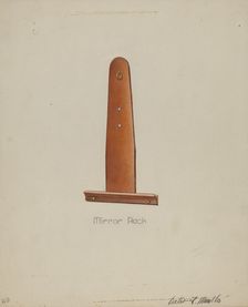 Shaker Mirror Rack, 1935/1942. Creator: Victor F. Muollo