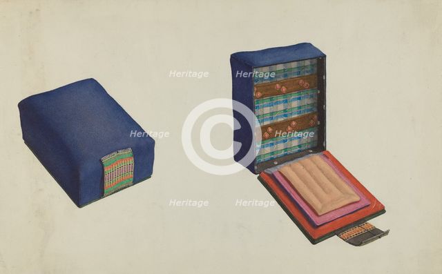 Shaker Needle Case, c. 1936. Creator: Ingrid Selmer-Larsen.