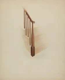 Shaker Newel Post, c. 1937. Creator: Anne Ger
