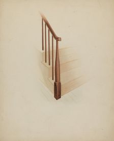 Shaker Newel Post, c. 1937. Creator: Anne Ger