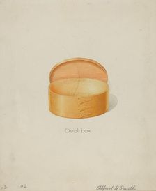 Shaker Oval Box, c. 1936. Creator: Alfred H. Smith