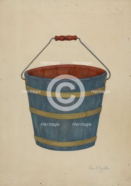Shaker Bucket, 1941. Creator: George V. Vezolles.
