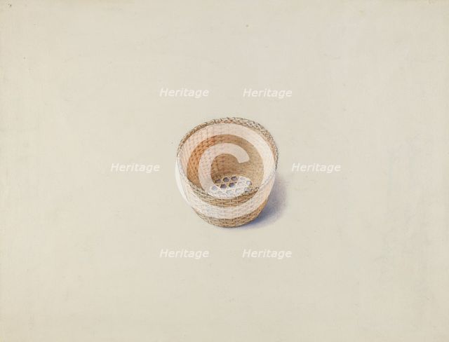 Shaker Basket, 1935/1942. Creator: Alfred H. Smith.