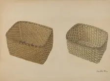 Shaker Baskets, c. 1937. Creator: Orville Cline