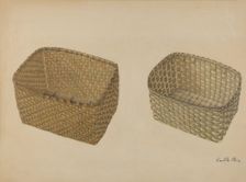 Shaker Baskets, c. 1937. Creator: Orville Cline