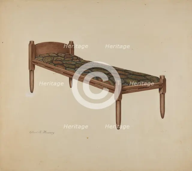 Shaker Bed, 1935/1942. Creator: Elbert S. Mowery.