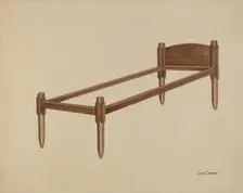 Shaker Bed, 1935/1942. Creator: Lon Cronk