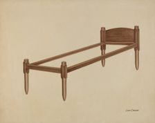 Shaker Bed, 1935/1942. Creator: Lon Cronk