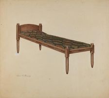 Shaker Bed, 1935/1942. Creator: Elbert S. Mowery