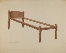 Shaker Bed, 1935/1942. Creator: Elbert S. Mowery