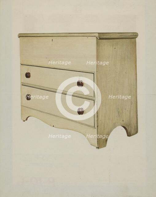 Shaker Blanket Chest, 1935/1942. Creator: John Davis.