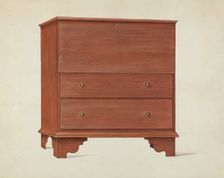 Shaker Blanket Chest, c. 1936. Creator: Ray Holden