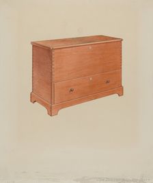 Shaker Blanket Box, 1935/1942. Creator: Victor F. Muollo