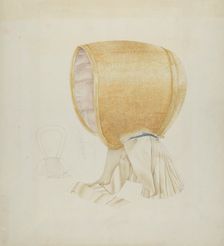 Shaker Bonnet, c. 1936. Creator: Frances Cohen