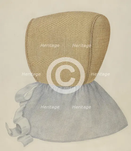 Shaker Bonnet, c. 1937. Creator: Alois E. Ulrich.