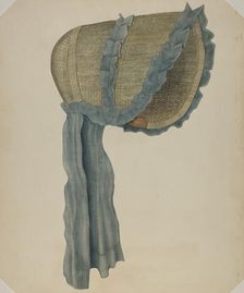 Shaker Bonnet, c. 1938. Creator: Wilbur M Rice