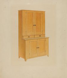 Shaker Cupboard, 1935/1942. Creator: Unknown