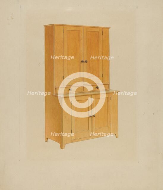 Shaker Cupboard, 1935/1942. Creator: Unknown.