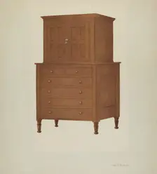 Shaker Cabinet, 1935/1942. Creator: George V. Vezolles