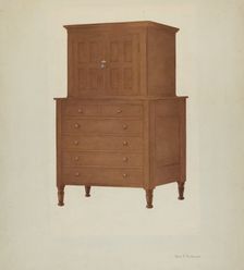 Shaker Cabinet, 1935/1942. Creator: George V. Vezolles