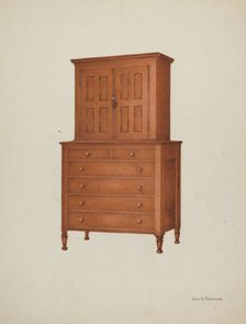 Shaker Cabinet, 1935/1942. Creator: George V. Vezolles