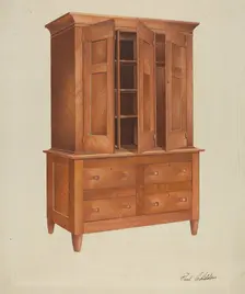 Shaker Cabinet, 1935/1942. Creator: William Paul Childers