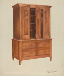 Shaker Cabinet, 1935/1942. Creator: William Paul Childers