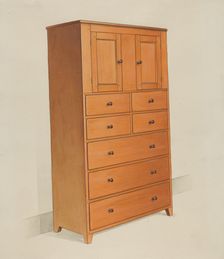 Shaker Cabinet, c. 1936. Creator: Anne Ger