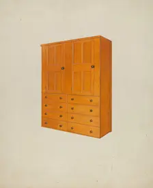 Shaker Cabinet, c. 1938. Creator: John W Kelleher