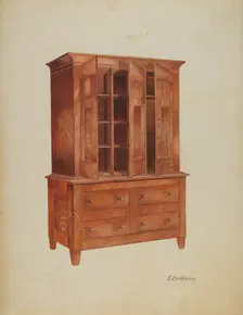 Shaker Cabinet, c. 1941. Creator: Edward D. Williams