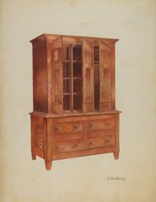 Shaker Cabinet, c. 1941. Creator: Edward D. Williams