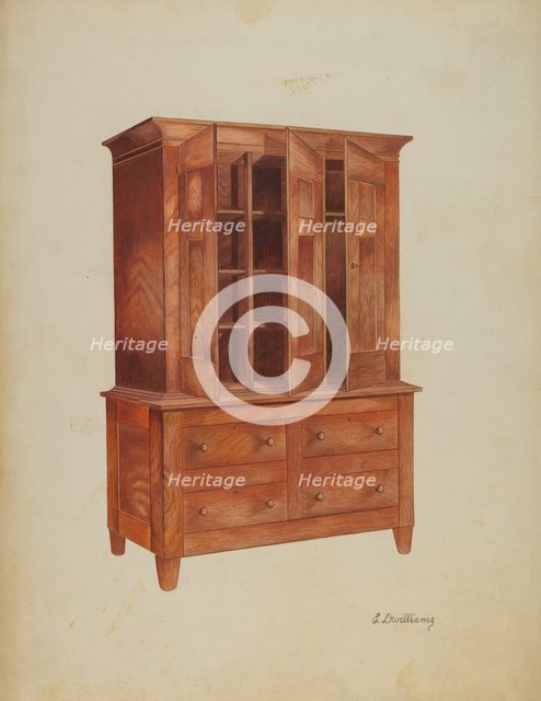 Shaker Cabinet, c. 1941. Creator: Edward D. Williams.