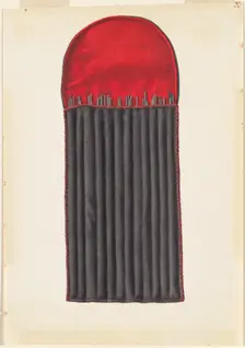 Shaker Case for Knitting Needles, 1935/1942. Creator: Elizabeth Moutal