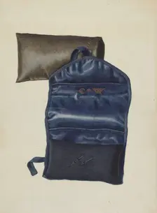 Shaker Case for Knitting Needles, 1935/1942. Creator: Elizabeth Moutal