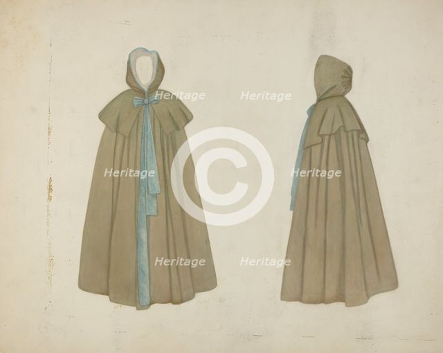 Shaker Cape, c. 1936. Creator: Francis Bruner.