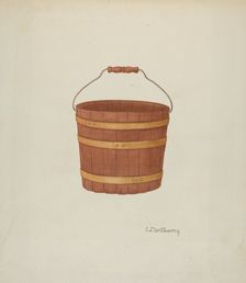 Shaker Cedar Basket, 1935/1942. Creator: Edward D. Williams