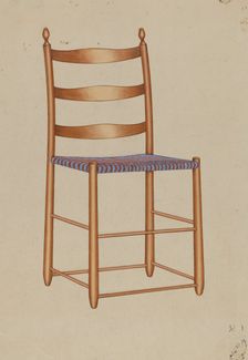 Shaker Chair, 1935/1942. Creator: Unknown