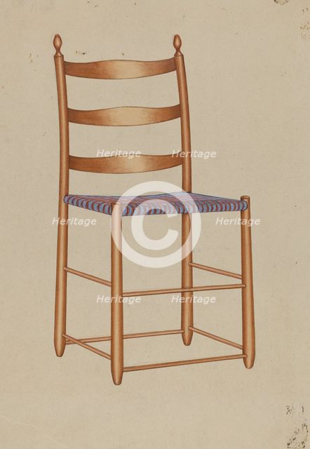 Shaker Chair, 1935/1942. Creator: Unknown.