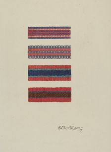 Shaker Chair Braids, 1935/1942. Creator: Edward D. Williams