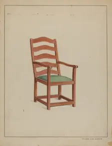 Shaker Chair, c. 1936. Creator: Francis Law Durand
