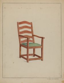 Shaker Chair, c. 1936. Creator: Francis Law Durand