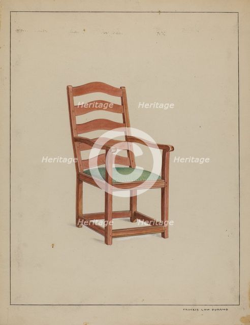 Shaker Chair, c. 1936. Creator: Francis Law Durand.