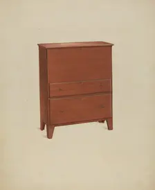 Shaker Chest of Drawers, 1937. Creator: Winslow Rich