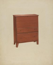 Shaker Chest of Drawers, 1937. Creator: Winslow Rich