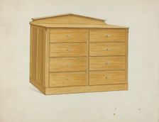 Shaker Chest of Drawers, c. 1936. Creator: Ray Holden